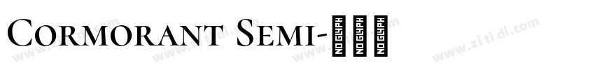 Cormorant Semi字体转换